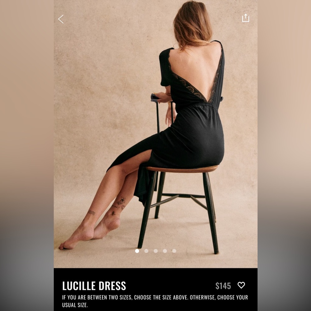 Sezane Lucille Backless Dress